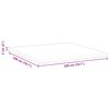 vidaXL Matratzenauflage Wei&szlig; 200 x 200 x 5 cm Jacquard Stoff