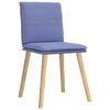 vidaXL Esszimmerst&uuml;hle 6 Stk. Jeansblau Stoff
