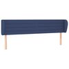 vidaXL Kopfteil mit Ohren Blau 203x23x78/88 cm Stoff