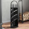 vidaXL 5-teiliges Kaminbesteck-Set 23 x 15 x 66 cm Stahl