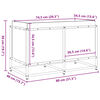 vidaXL Pflanzk&uuml;bel 80x40x50 cm Massivholz Douglasie