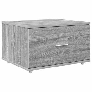 vidaXL Schubladenschrank mit Rad Grau 55 x 45 x 33,5 cm Holzwerkstoff