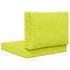 vidaXL Sofakissen f&uuml;r drau&szlig;en 2 pcs Gr&uuml;n Polyester