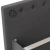 vidaXL Tagesbett USB Dunkelgrau Stoff 90x200 cm