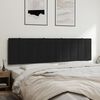 vidaXL Kopfteil-Kissen "Hanko" Schwarz 180 cm Samt