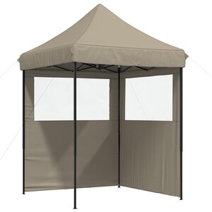 vidaXL Partyzelt 200 x 200 x 306 cm Taupe Oxford-Stoff
