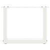 vidaXL Couchtischbeine U-Form 2 Stk. Wei&szlig; 40x(30-31) cm Stahl