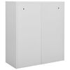 vidaXL B&uuml;roschrank Hellgrau 90x40x102 cm Stahl