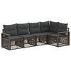 vidaXL Gartensofa-set 5 pcs Grau Poly-Rattan