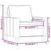 vidaXL Sessel Braun 60 cm Stoff