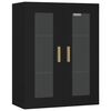 vidaXL H&auml;ngeschrank Schwarz 69,5x34x90 cm