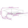 vidaXL Tagesbett Ausziehbar Taupe 80x200 cm Stoff