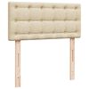 vidaXL Ottoman-Bett mit Matratze Creme 80x200 cm Stoff