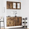 vidaXL 4-tlg. K&uuml;chenschrank-Set Lucca R&auml;uchereiche Holzwerkstoff