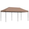 vidaXL Party-Zelt Braun 292 x 580 x 315 cm Oxford-Stoff