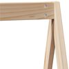 vidaXL Hochbett mit Dach 90x190 cm Massivholz Kiefer