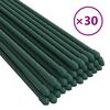 vidaXL Pflanzenst&uuml;tzen 30 Stk. Gr&uuml;n 115 cm Stahl