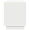 vidaXL TV-Schrank mit LED-Leuchten Wei&szlig; 100x41x50 cm