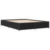 vidaXL Bettgestell Schwarz 120x190 cm Holzwerkstoff und Metall