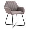 vidaXL Esszimmerst&uuml;hle 6 Stk. Taupe Stoff