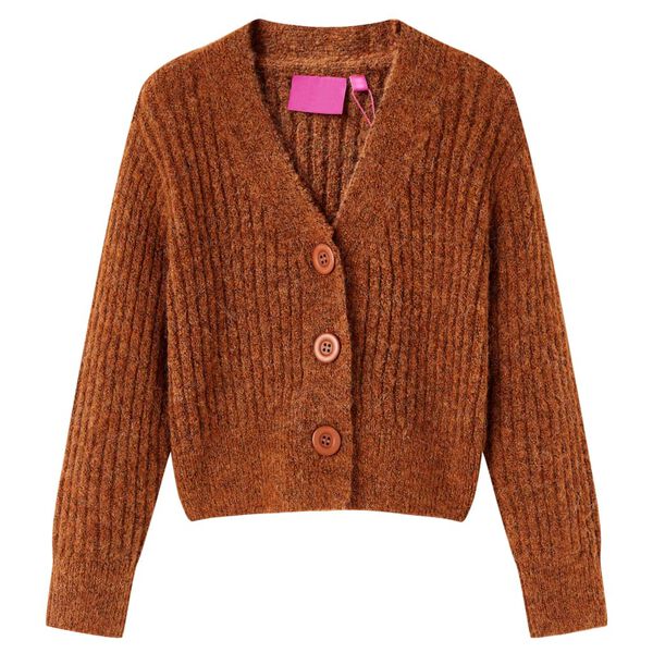 Kinder-Strickjacke Cognac 116