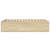 vidaXL Bettgestell Sonoma-Eiche 120x200 cm Holzwerkstoff