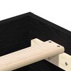 vidaXL Bettrahmen Schwarz Eichen-Optik 203 x 163 x 25 cm Holzwerkstoff