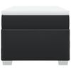 vidaXL Boxspringbett mit Matratze Schwarz 80x200 cm Kunstleder