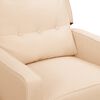 vidaXL Relaxsessel Creme Stoff