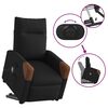 vidaXL Massagesessel mit Aufstehhilfe Schwarz Stoff