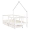 vidaXL Kinderbett mit Schubladen Wei&szlig; 70x140 cm Massivholz Kiefer