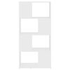 vidaXL Bücherregal Raumteiler Weiß 60x24x124,5cm Holzwerkstoff
