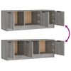 vidaXL TV-Schrank Grau Sonoma 102x35x36,5 cm Holzwerkstoff