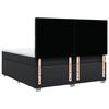 vidaXL Boxspringbett mit Matratze Schwarz 200x200 cm Kunstleder