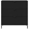 vidaXL Sideboard Schwarz 79,5 x 33 x 82 cm Holzwerkstoff