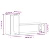vidaXL TV-Schr&auml;nke 2 Stk. Sonoma-Eiche 100x30x50 cm Holzwerkstoff