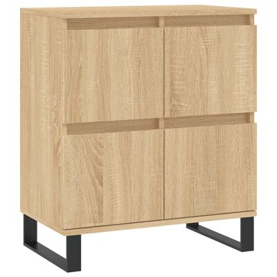 vidaXL Sideboards 2 Stk. Sonoma-Eiche Holzwerkstoff