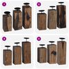vidaXL Kerzenhalter 3 pcs Natur Massivholz Altholz
