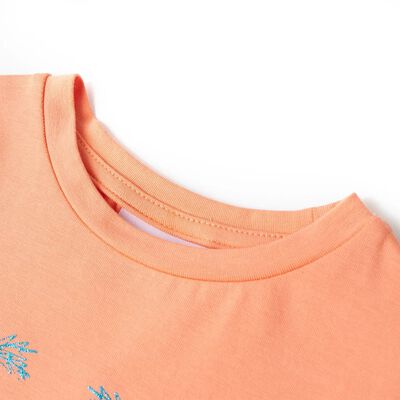 Kinder-T-Shirt Pfirsichfarbe 92