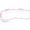 vidaXL Gartenmöbel-Abdeckung L-Form 12 Ösen 250x250x90 cm