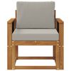 vidaXL Outdoor-Sofa Massives Akazienholz und Polyester