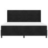 vidaXL Boxspringbett mit Matratze mit LED Schwarz 200 x 200 cm Samt