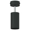 vidaXL Deckenstrahler mit Strahlern Schwarz 6 x 6 x 16 cm Metall