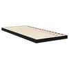 vidaXL Bodenbettrahmen Schwarz Eichen-Optik 71,5 x 190 cm