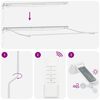 vidaXL Markise Automatisch mit LED Braun 500x300 cm
