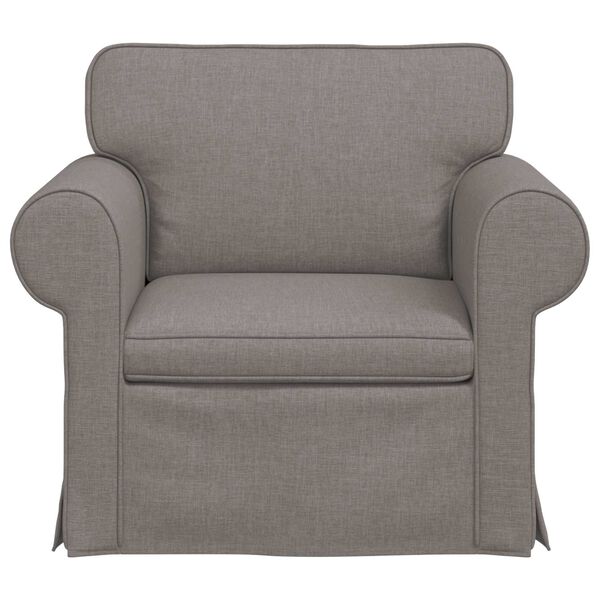 vidaXL Sofa Taupe Gesamtabmessungen: 95 x 82 x 80 cm (B x T x H) Samt