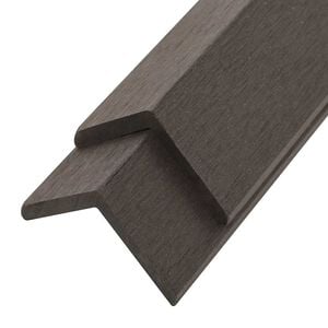 vidaXL Winkelleisten 5 Stk. WPC 170 cm Dunkelbraun