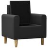 vidaXL Kindersofa Schwarz Kunstleder