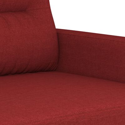 vidaXL 1-Sitzer-Sofa Weinrot 60 cm Stoff
