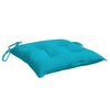 vidaXL Stuhlkissen 4 Stk. T&uuml;rkis 40x40x7 cm Stoff